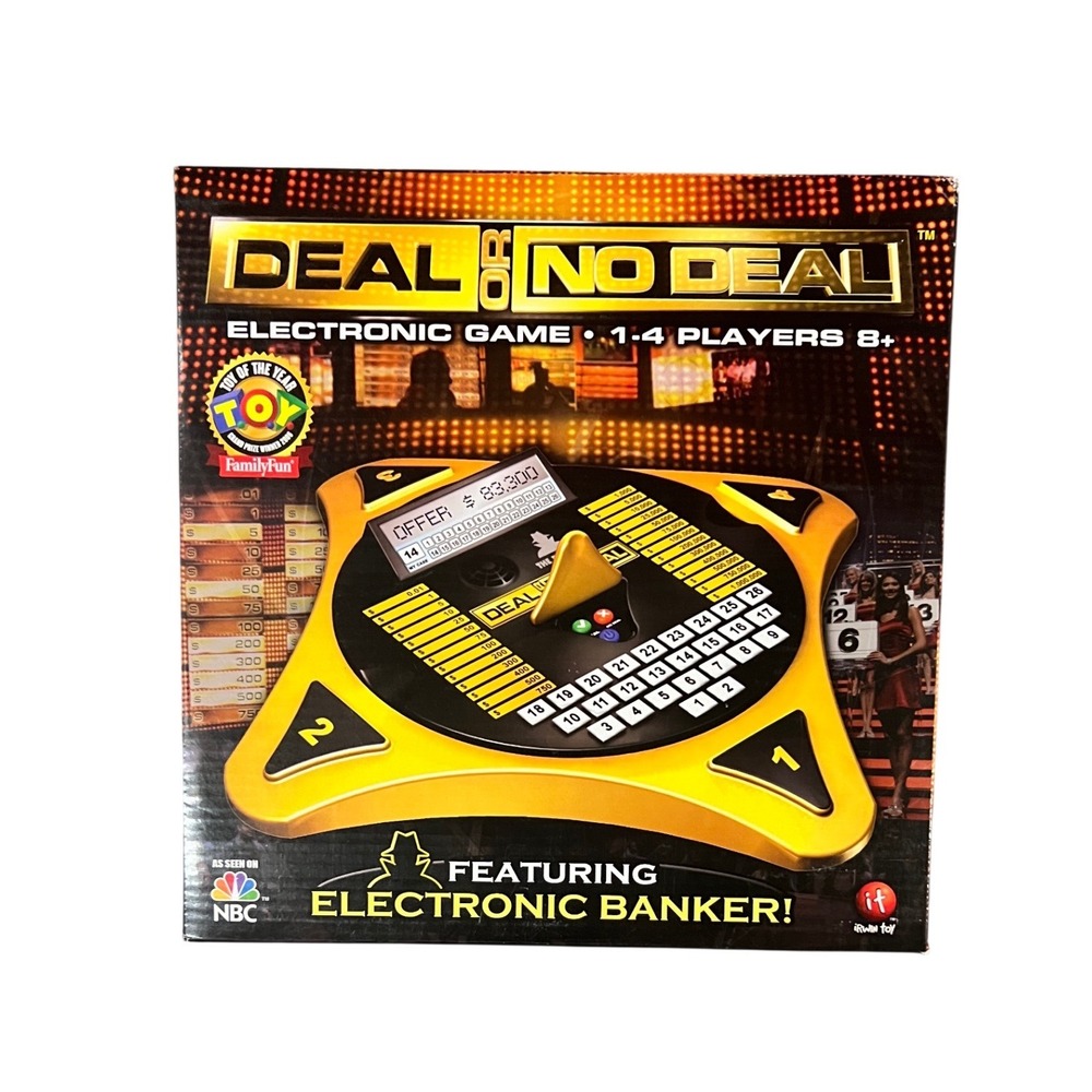 Deal or No Deal Electronic Game Toy NBC Tabletop 1-4 Players 2006 NEW